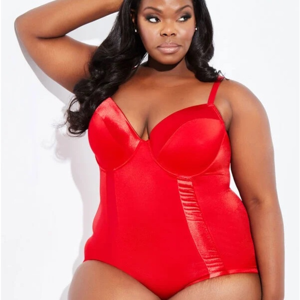 RED Medium Control Shapewear Bodysuit (select size)